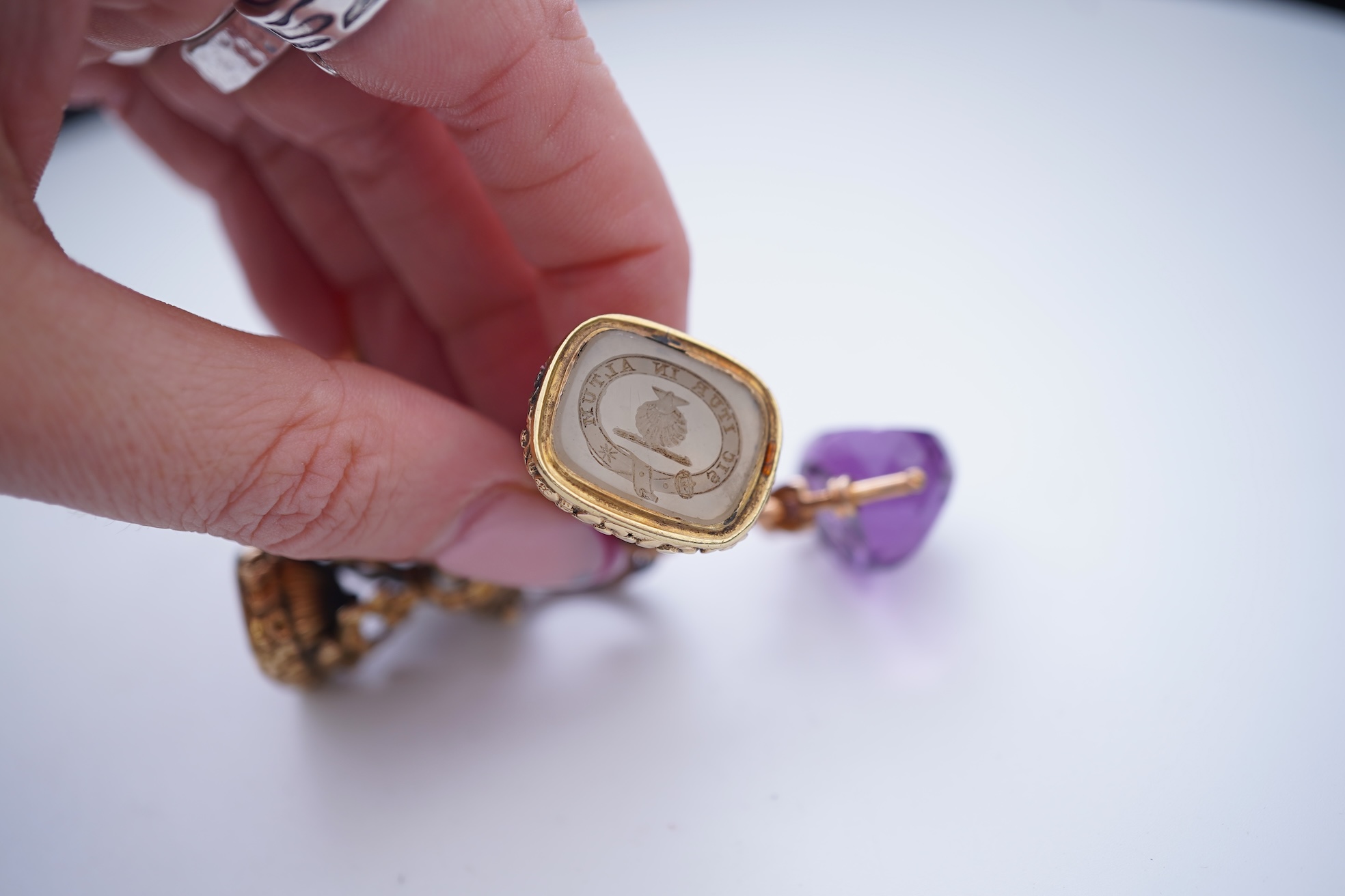 Five fob seals, 19th century
